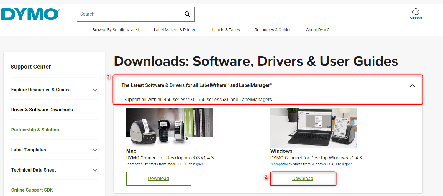 How to install a Dymo printer with Dymo Connect